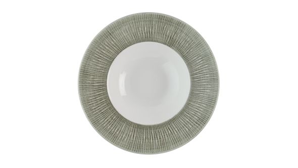 Churchill Bamboo Ceramic Spinwash Alpine Wide Rim Bowls 231mm (12 Pack) ALBALWBM1