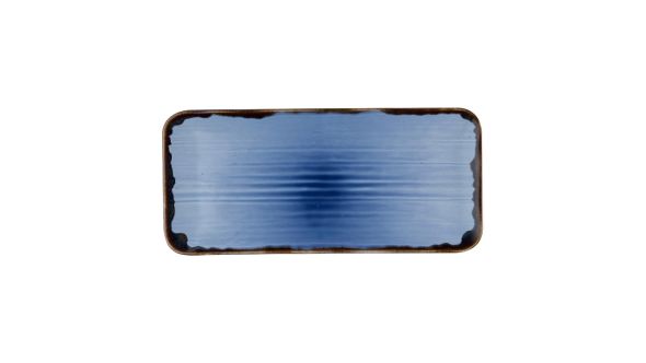 Dudson Harvest Indigo Organic Coupe Rectangle Platter 405x181mm (6 Pack) HVIDDOB21