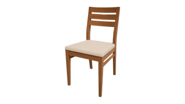 Bolero Bespoke Bolero Bespoke Marty A Side Chair in Cream/Oak HS351
