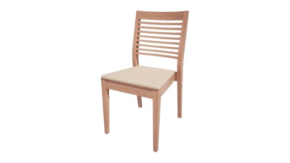 Bolero Bespoke Bolero Bespoke Marty B Stacking Chair in Cream/Beech HS375
