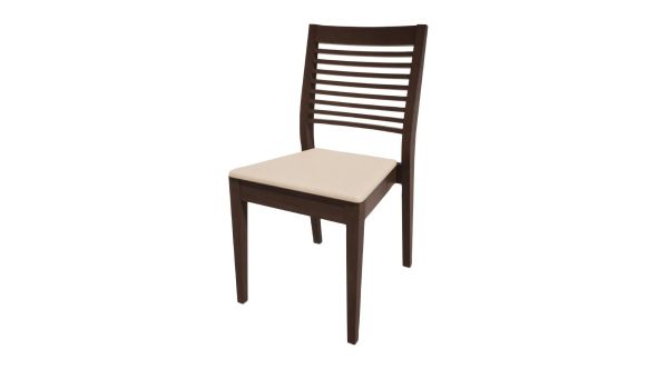 Bolero Bespoke Bolero Bespoke Marty B Stacking Chair in Cream/Wenge HS378