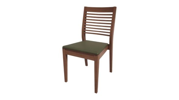 Bolero Bespoke Bolero Bespoke Marty B Stacking Chair in Olive/Walnut HS382