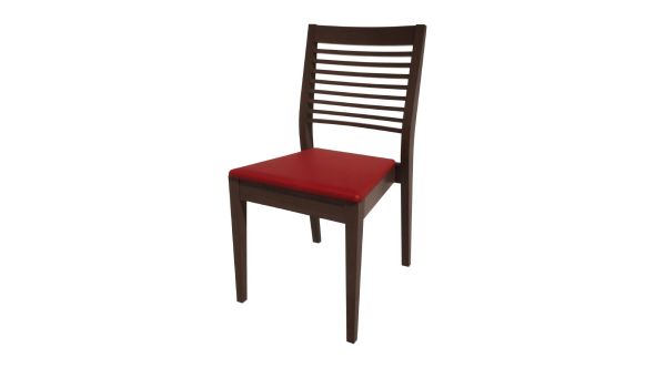Bolero Bespoke Bolero Bespoke Marty B Stacking Chair in Red/Wenge HS388
