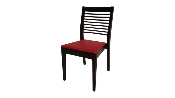 Bolero Bespoke Bolero Bespoke Marty B Stacking Chair in Red/Charcoal HS389