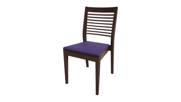 Bolero Bespoke Bolero Bespoke Marty B Stacking Chair in Blue/Wenge HS393