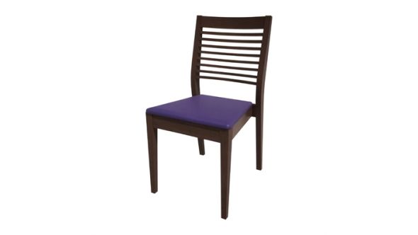Bolero Bespoke Bolero Bespoke Marty B Stacking Chair in Blue/Wenge HS393