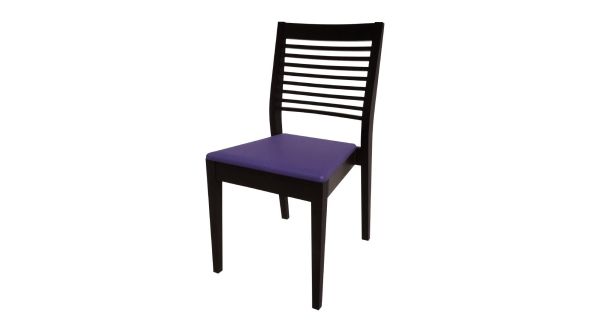 Bolero Bespoke Bolero Bespoke Marty B Stacking Chair in Blue/Charcoal HS394
