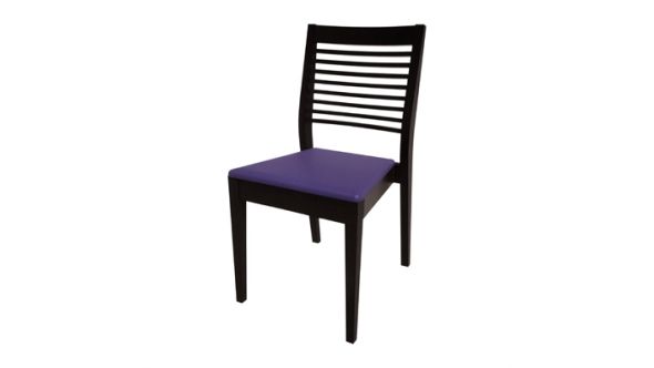 Bolero Bespoke Bolero Bespoke Marty B Stacking Chair in Blue/Charcoal HS394