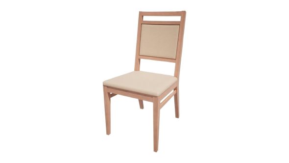 Bolero Bespoke Bolero Bespoke Bia A Side Chair in Cream/Beech HS400