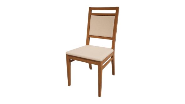 Bolero Bespoke Bolero Bespoke Bia A Side Chair in Cream/Oak HS401