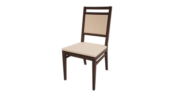 Bolero Bespoke Bolero Bespoke Bia A Side Chair in Cream/Wenge HS403