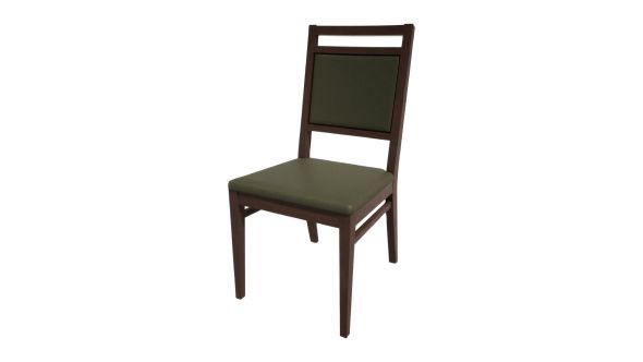 Bolero Bespoke Bolero Bespoke Bia A Side Chair in Olive/Wenge HS408