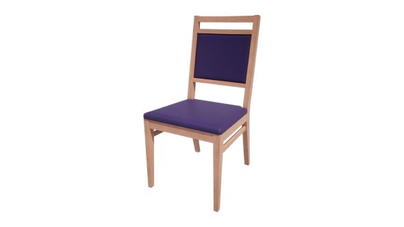 Bolero Bespoke Bolero Bespoke Bia A Side Chair in Blue/Beech HS415