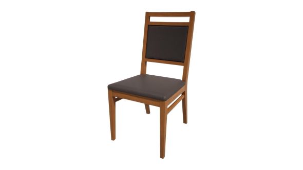 Bolero Bespoke Bolero Bespoke Bia A Side Chair in Anthracite/Oak HS421