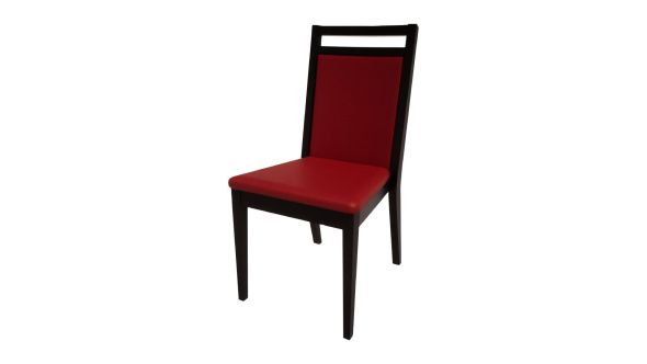 Bolero Bespoke Bolero Bespoke Bia B Stacking Chair in Red/Charcoal HS439