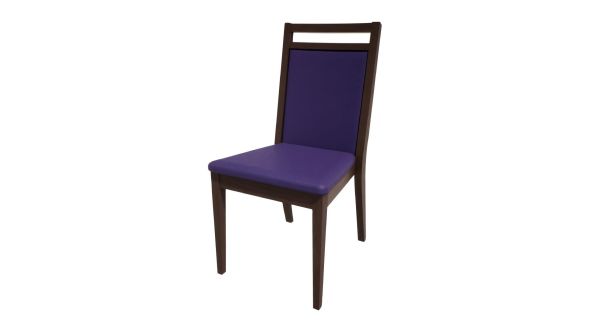 Bolero Bespoke Bolero Bespoke Bia B Stacking Chair in Blue/Wenge HS443