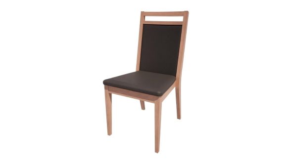 Bolero Bespoke Bolero Bespoke Bia B Stacking Chair in Anthracite/Beech HS445