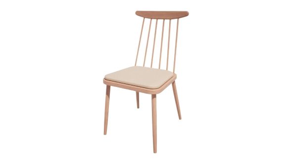 Bolero Bespoke Bolero Bespoke Frank Side Chair Cream/Beech HS450