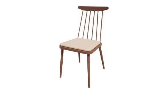 Bolero Bespoke Bolero Bespoke Frank Side Chair Cream/Walnut HS452