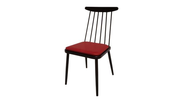 Bolero Bespoke Bolero Bespoke Frank Side Chair Red/Charcoal HS464