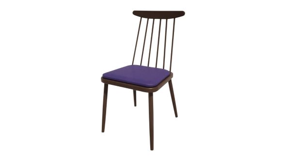 Bolero Bespoke Bolero Bespoke Frank Side Chair Blue/Wenge HS468