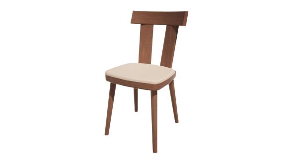Bolero Bespoke Bolero Bespoke Bamba Side Chair Cream/Walnut HS477