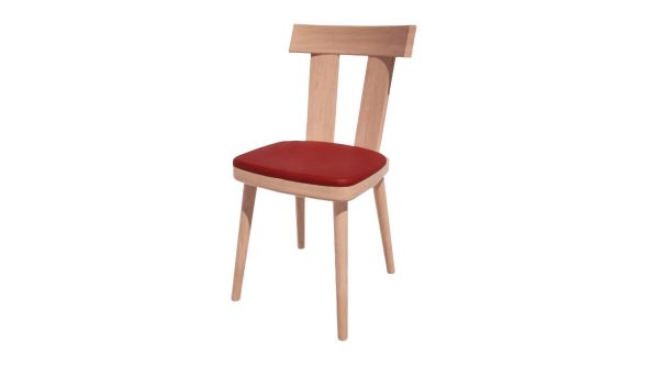 Bolero Bespoke Bolero Bespoke Bamba Side Chair Red/Beech HS485