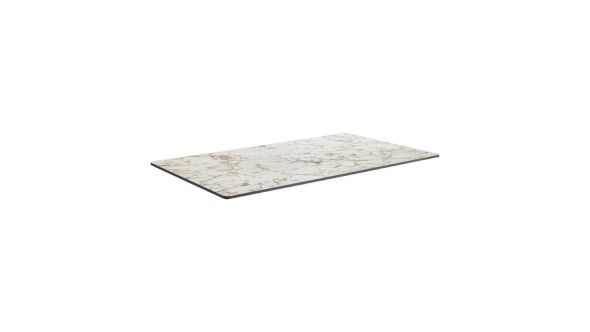 Everyday Extrema Rectangular Carrara Marble Table Top 1190x690mm HS651