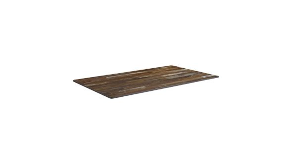 Everyday Extrema Rectangular Planked Vintage Wood Table Top 1190x690mm HS693