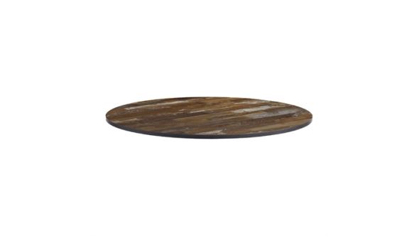 Everyday Extrema Round Planked Vintage Wood Table Top 600mm HS694