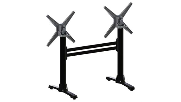 Everyday FLAT Auto Adjust ST22 Double Dining Table Base Black FlipTop HS720