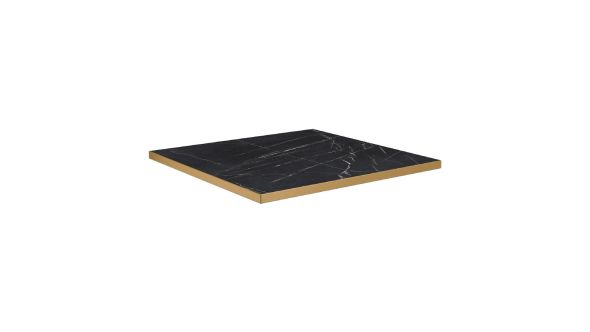 Everyday Omega Square Laminate Table Top Black Marble 600x600mm HS754