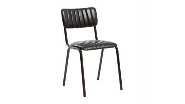 Everyday Tavo Stacking Side Chairs Vintage Black (2 Pack) HS795
