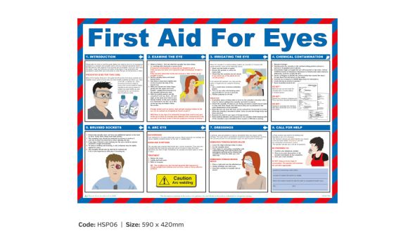 First Aid for Eyes Poster - HSP06