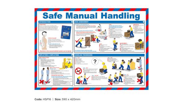 Safe Manual Handling Poster - HSP16
