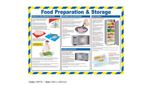 Food Preparation and Storage Poster - HSP19