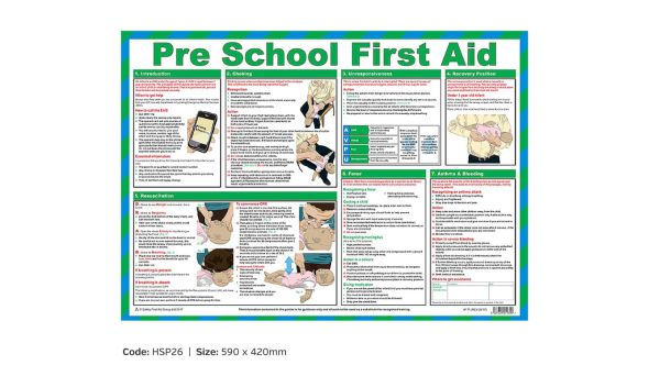 HSP26 - Pre School First Aid Poster