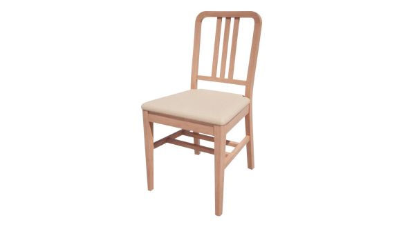 Bolero Bespoke Bolero Bespoke Vicky Side Chair in Cream/Beech HT900