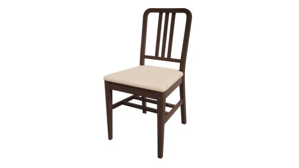 Bolero Bespoke Bolero Bespoke Vicky Side Chair in Cream/Wenge HT903