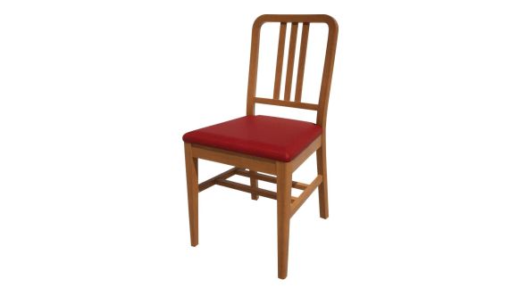 Bolero Bespoke Bolero Bespoke Vicky Side Chair in Red/Oak HT911