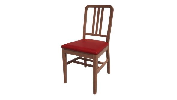 Bolero Bespoke Bolero Bespoke Vicky Side Chair in Red/Walnut HT912