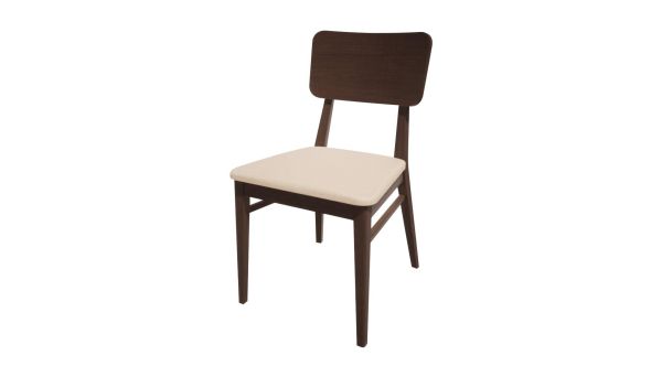 Bolero Bespoke Bolero Bespoke Brenda Side Chair in Cream/Wenge HT928