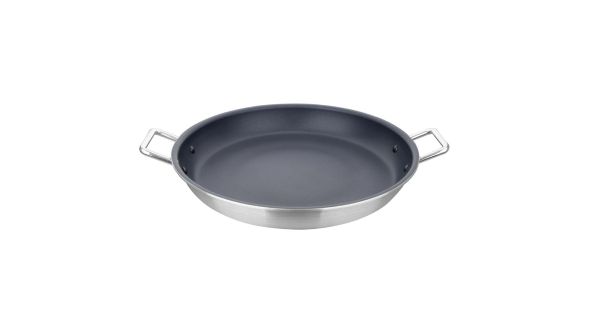 Vogue Aluminium Non-stick Teflon Platinum Plus Paella Pan 45cm