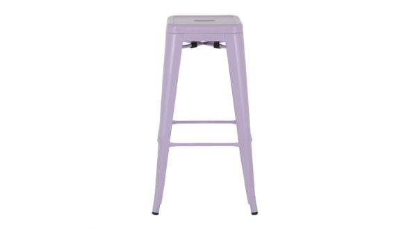 Bolero Bolero Bistro Metal High Stools Lilac Pop (4 Pack) HW292