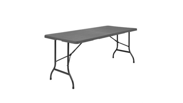 Bolero Bolero Wood-Effect Rectangular Centre Folding Table 6ft HW299