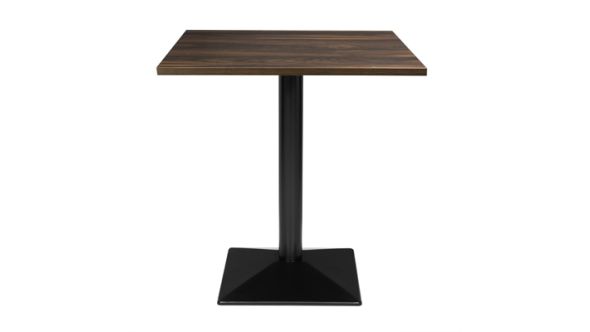 Bolero Bolero Complete Table Square Dark Wood Effect 700mm HW850