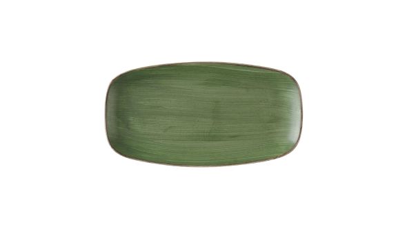 Churchill Stonecast Sorrel Green Chefs Oblong Plates 279 x 152mm (12 Pack) SSRSXO111