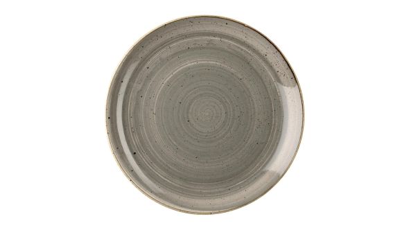 Churchill Stonecast Grey Coupe Plates 228mm (12 Pack) SPGSEVP91