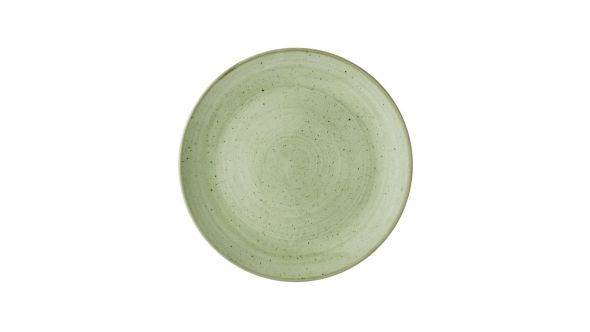 Churchill Stonecast Sage Green Coupe Plates 228mm (12 Pack) SSASEVP91