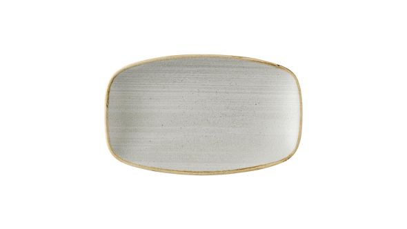 Churchill Stonecast Raw Grey Oblong Chefs Plates 180x 100mm (12 Pack) SRGYXO7 1